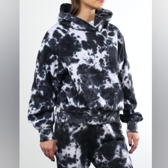 BRUNETTE THE LABEL - The MARBLE TIE DYE Best Friend Hoodie Xs/s - Picture 4 of 8